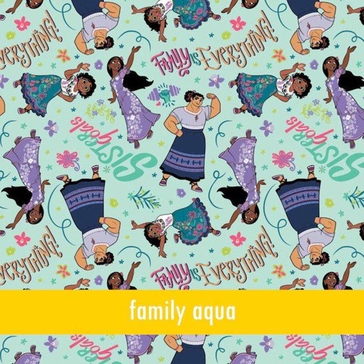 Encanto Fabric: Mirabel Print, Polyester Linen Look for quilting, fabric by the yard