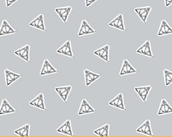 Harry Potter 100% polyester Fabric by the Yard - Watercolor Collection hedwig quidditch deathly hallows Oddities Harry Potter crest
