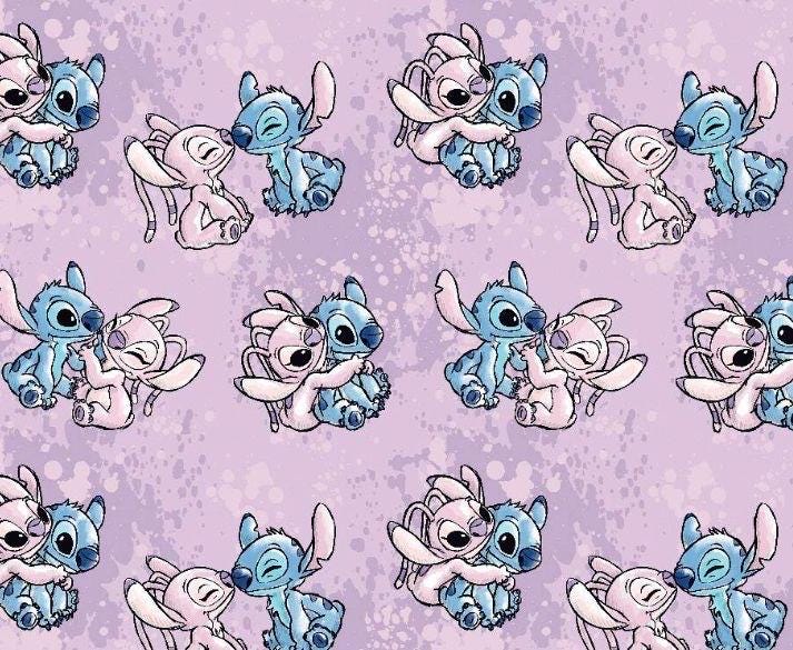 Lilo and stitch polyester fabric by the yard/half yard for sewing quilting rug making | express shipping | quick delivery