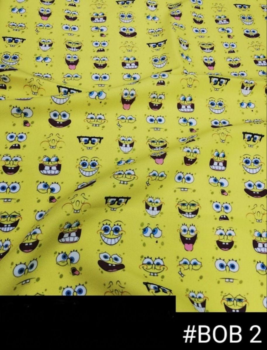Spongebob Fabric: Yellow Nickelodeon Polyester, Quilting & Sewing By The Yard