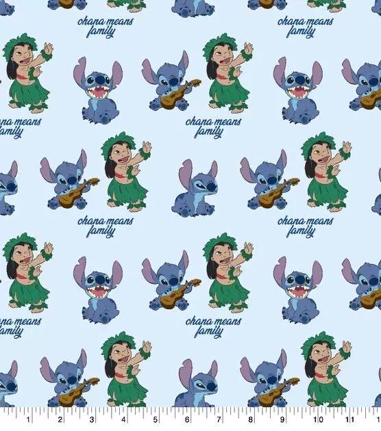 Lilo and stitch polyester fabric by the yard/half yard for sewing quilting rug making | express shipping | quick delivery