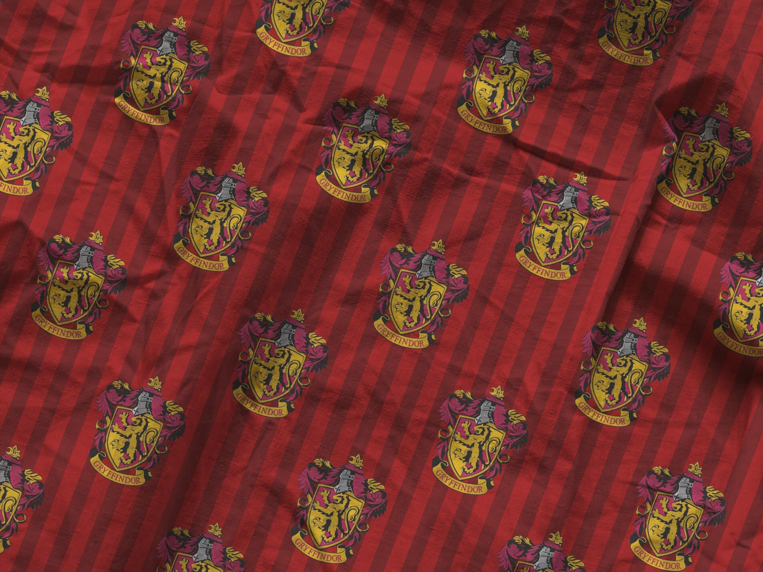 Harry Potter House Polyester Fabric,Gryffindor, Hufflepuff, Ravenclaw, Slytherin, Half Yard/Full Yard, Quilting & Sewing