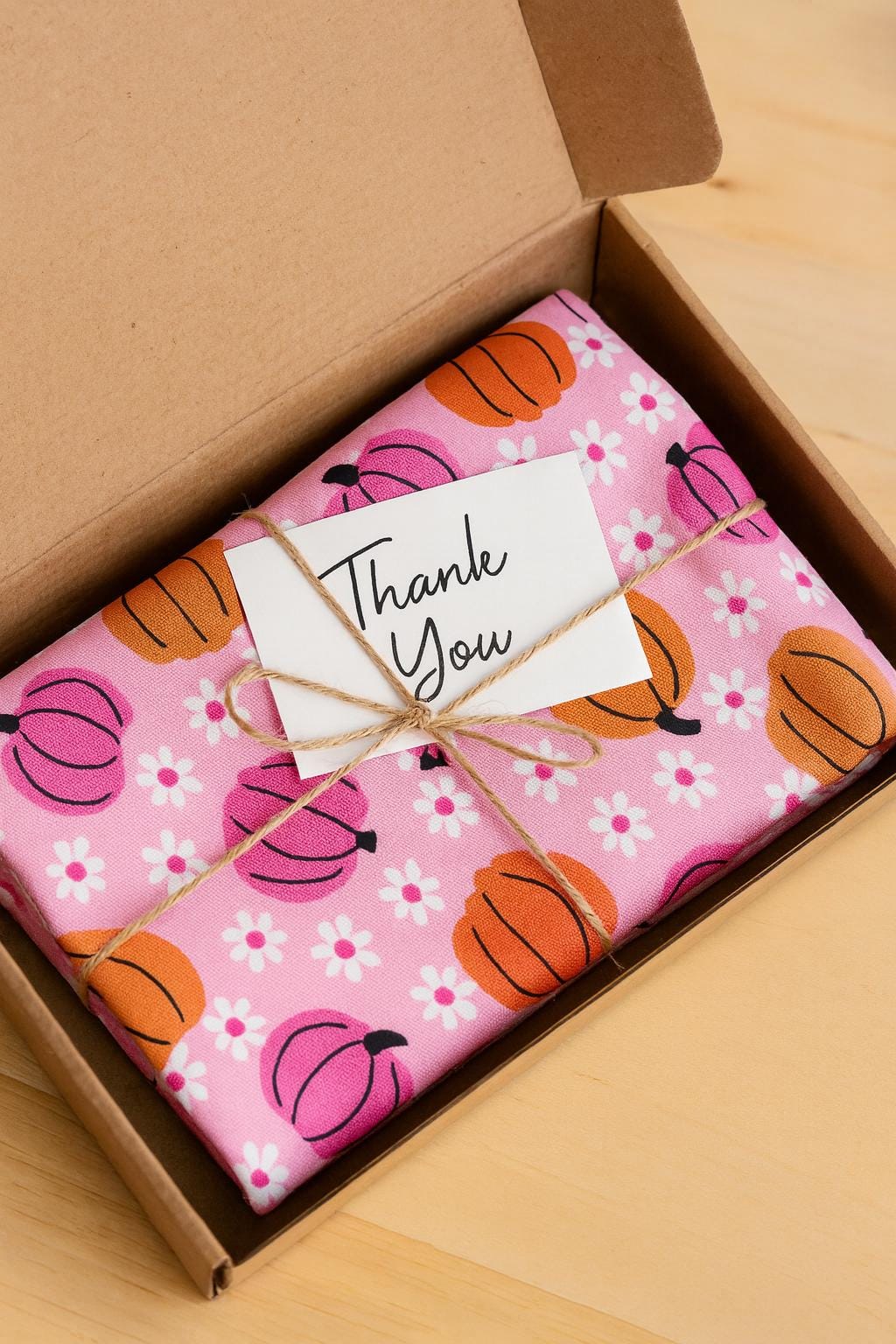 Pink Halloween Pumpkin Fabric: Linen-Look Polyester Sewing & Quilting