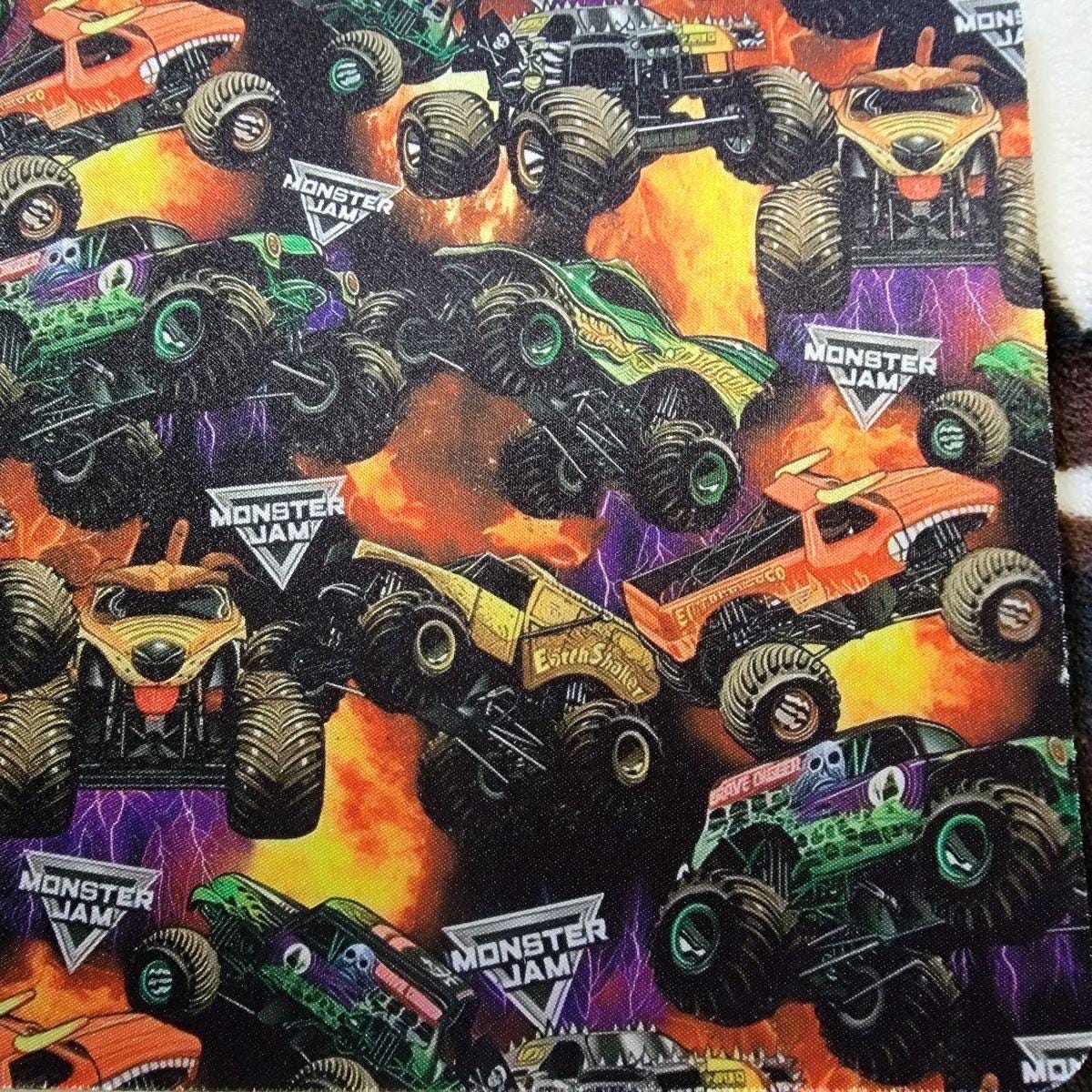 Monster Jam Fabric: Linen-Look Polyester for Sewing and Crafts
