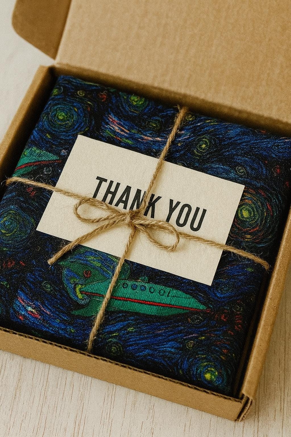 Star Trek Galaxy Fabric: Van Gogh Swirl Space Print, Polyester fabric by the yard