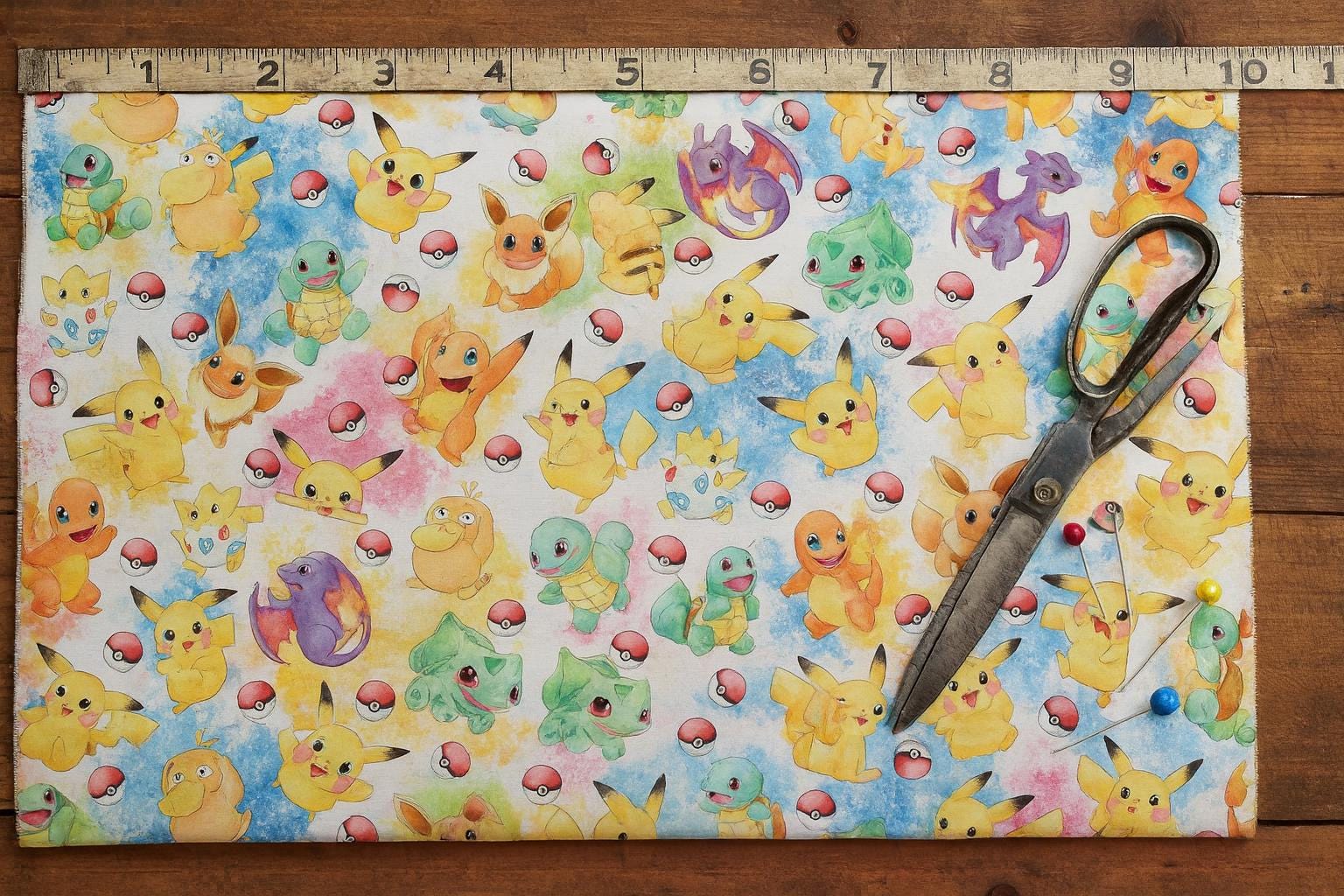 Pokemon Pocket Monster Fabric Pikachu Fabric Japanese Cartoon Fabric 100% polyester Fabric Anime Fabric By The Half Yard