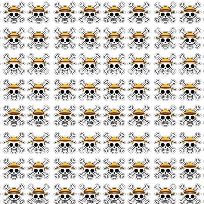 Anime polyester fabric by the yard, Pirate Skull Print, Cosplay & Decor, sewing quilting