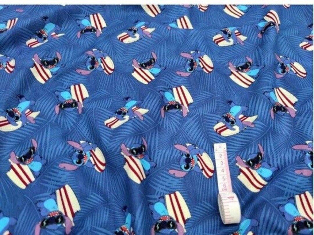 Lilo and stitch polyester fabric by the yard/half yard for sewing quilting rug making | express shipping | quick delivery