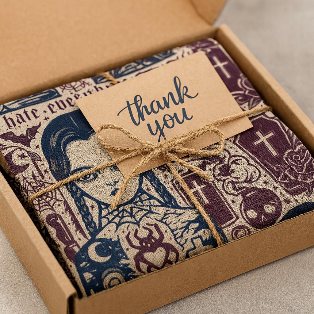 Addams Family Wednesday Fabric: 100% Polyester Crafting & Apparel Fabric