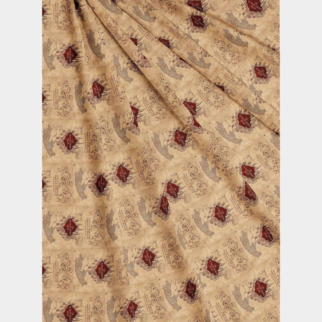 Harry Potter Marauder's Map Fabric: Polyester Sewing & Quilting, 44 Inches