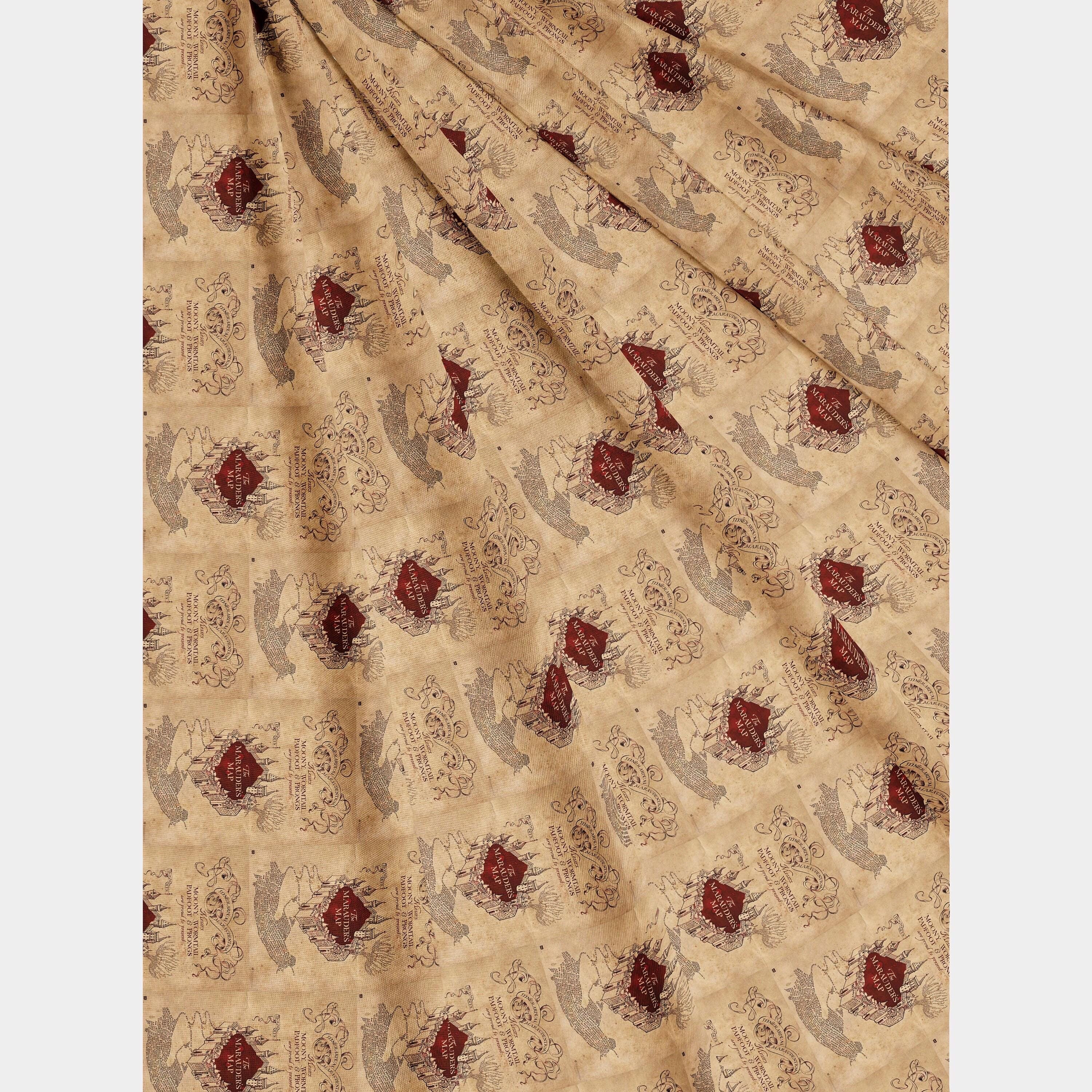 Harry Potter Marauder's Map Fabric: Polyester Sewing & Quilting, 44 Inches