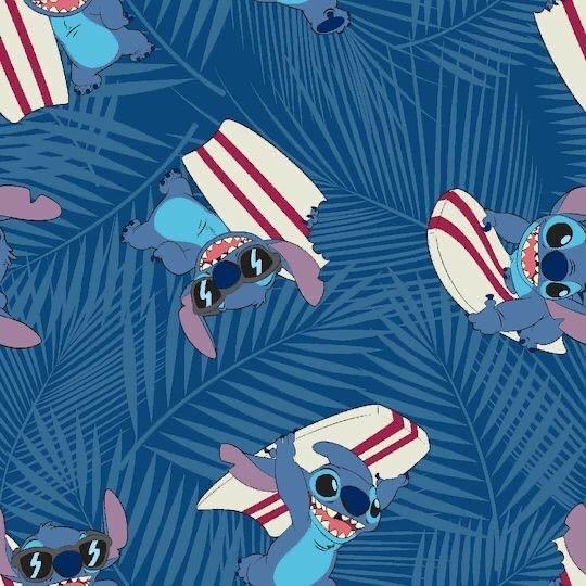 Lilo and stitch polyester fabric by the yard/half yard for sewing quilting rug making | express shipping | quick delivery