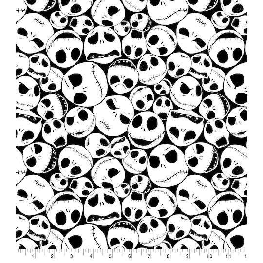 Jack Skellington Fabric: Nightmare Before Christmas Polyester - Halloween & Crafts