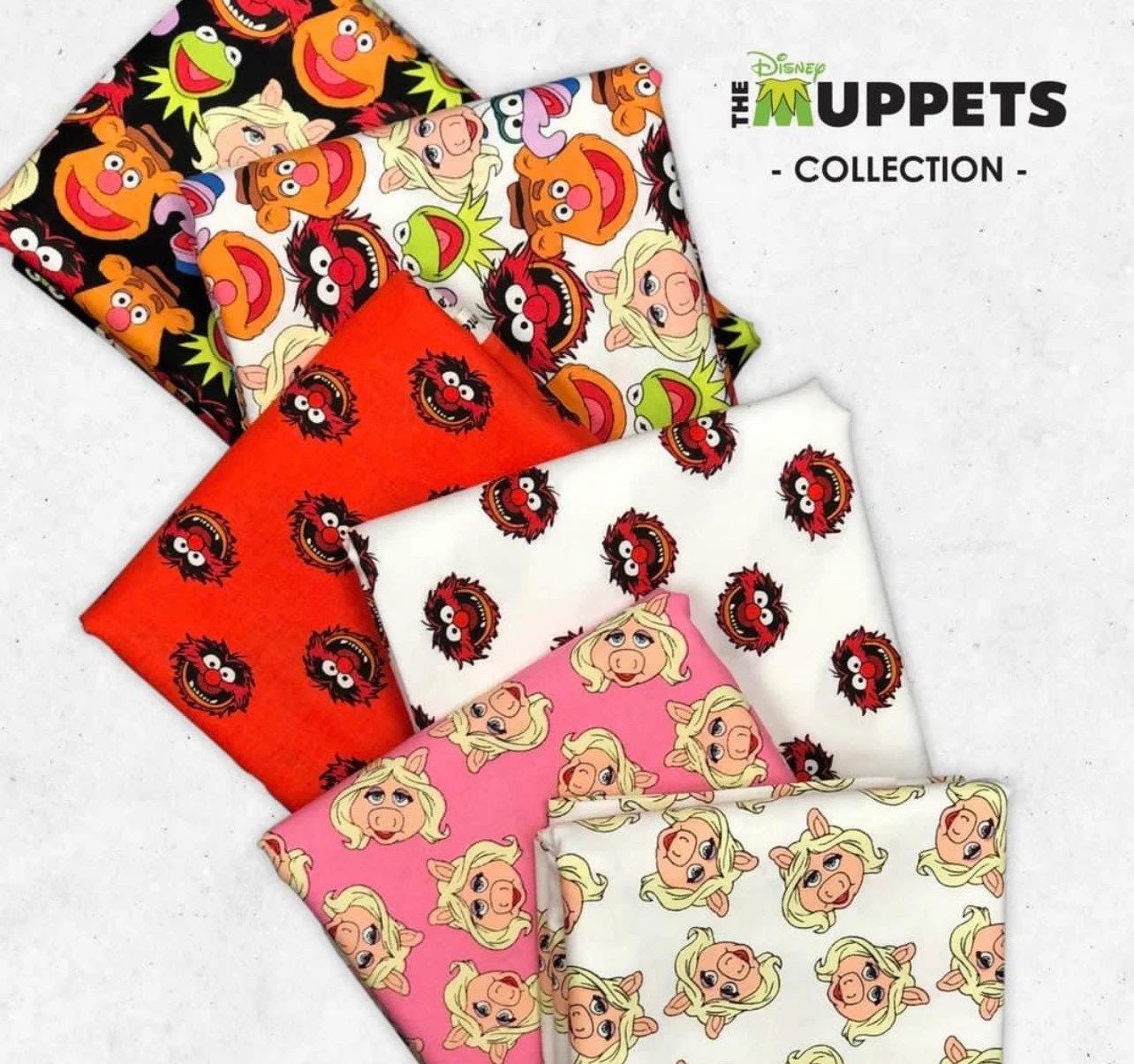 The Muppets 100% polyester fabric by the Yard - Disney’s The Muppets Collection for sewing quilting facemask kids decor crafts rug making