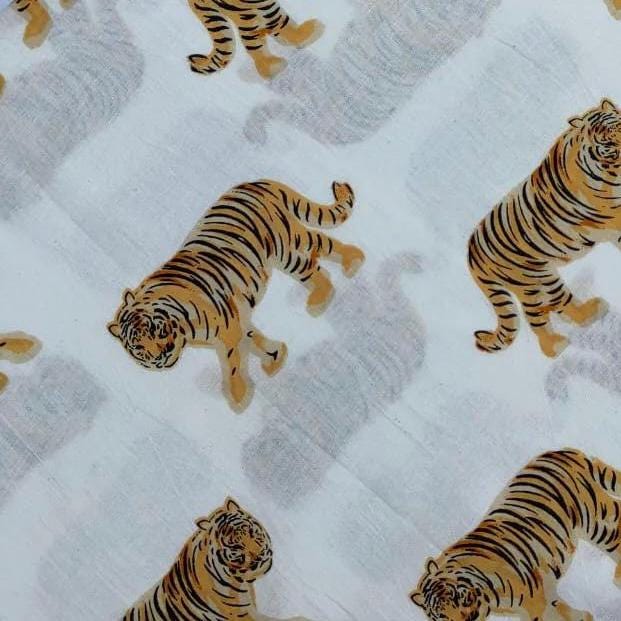 Tiger Print Cotton Fabric: Jungle Safari Quilting & Sewing, 44" Wide