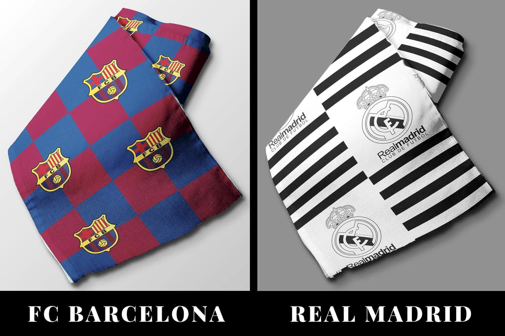 FC Barcelona & Real Madrid Polyester Fabric: Sewing, Quilting, Crafts