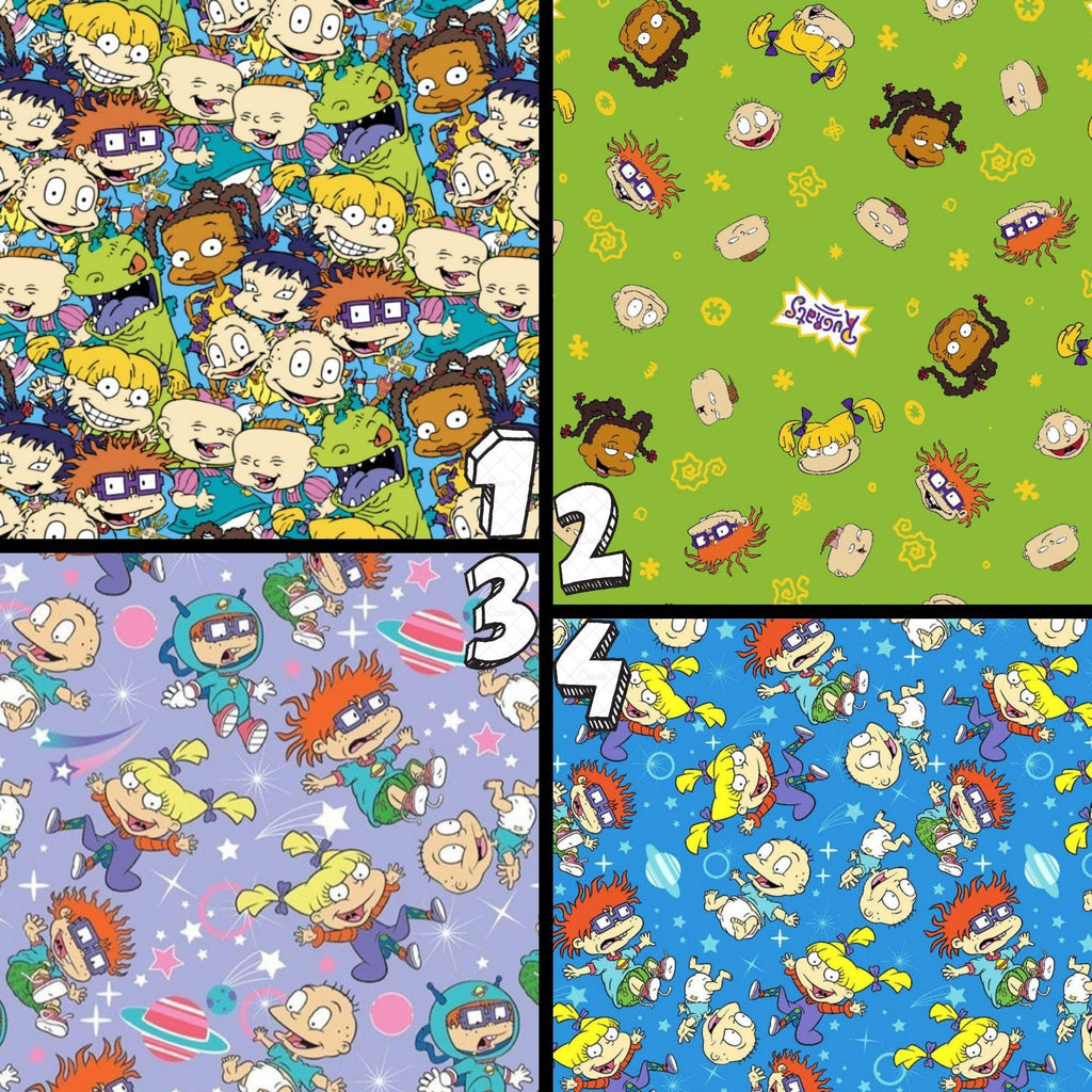 Rugrats Fabric: Nickelodeon Licensed Polyester Linen for Sewing & Quilting